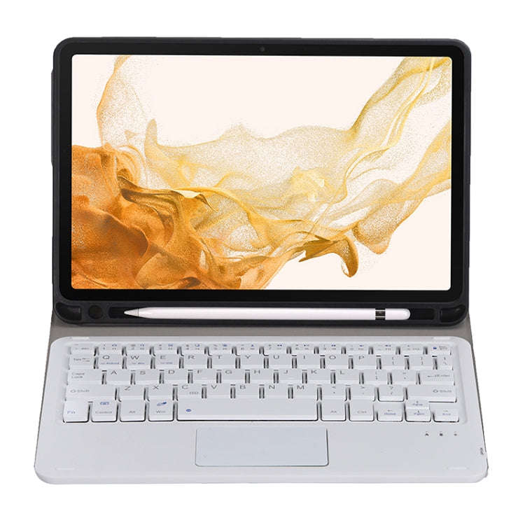 A700B-A Bluetooth Keyboard Leather Case with Pen Slot & Touchpad For Samsung Galaxy Tab S8 11 inc...
