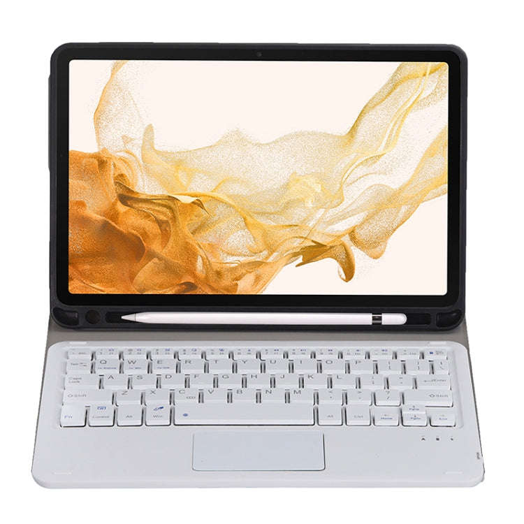 A700B-A Bluetooth Keyboard Leather Case with Pen Slot & Touchpad For Samsung Galaxy Tab S8 11 inc...