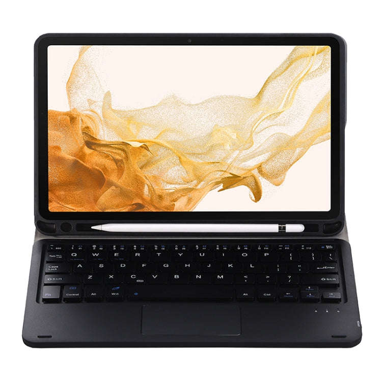 A700B-A Bluetooth Keyboard Leather Case with Pen Slot & Touchpad For Samsung Galaxy Tab S8 11 inc...