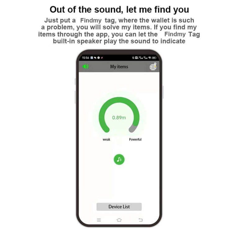 Findmy Tag Square Smart Bluetooth Anti- lost Alarm Locator Tracker(White)