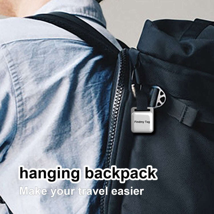 Findmy Tag Square Smart Bluetooth Anti- lost Alarm Locator Tracker(White)