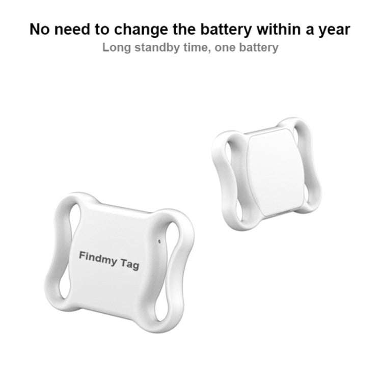 Findmy Tag Special Shape Smart Bluetooth Anti- lost Alarm Locator Tracker(Black)