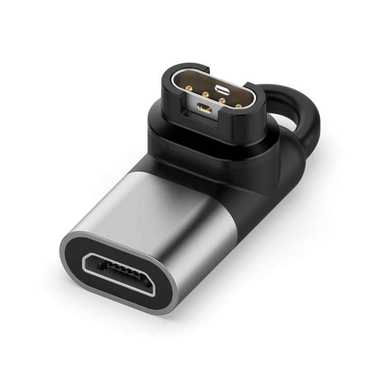 For Garmin Micro Female Watch Charging Adapter(Grey)