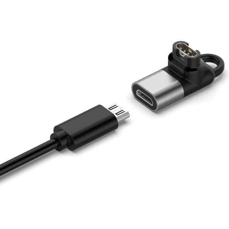 For Garmin Micro Female Watch Charging Adapter(Grey)