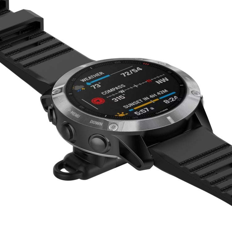 For Garmin Type-C / USB-C Female Watch Charging Adapter(Black)