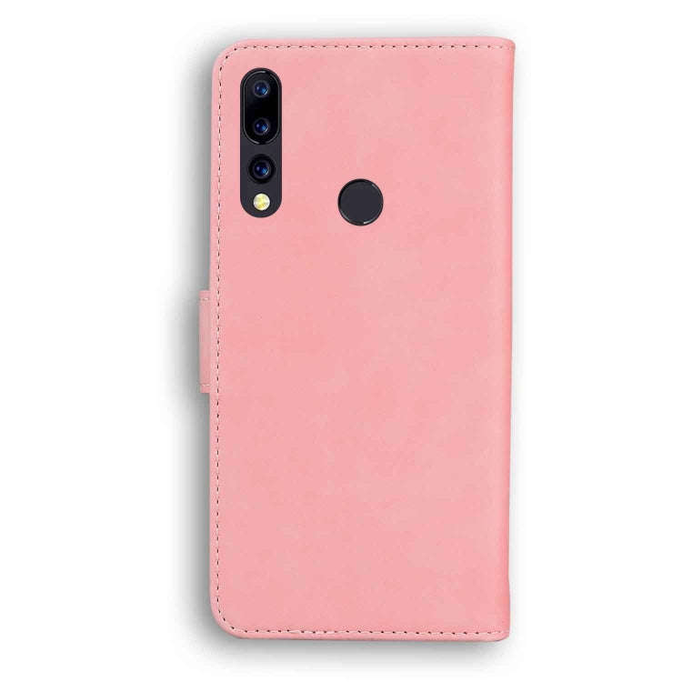 For UMIDIGI A5 Pro Skin Feel Pure Color Flip Leather Phone Case(Pink)