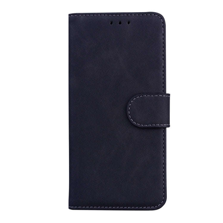 For UMIDIGI A7 Pro Skin Feel Pure Color Flip Leather Phone Case(Black)