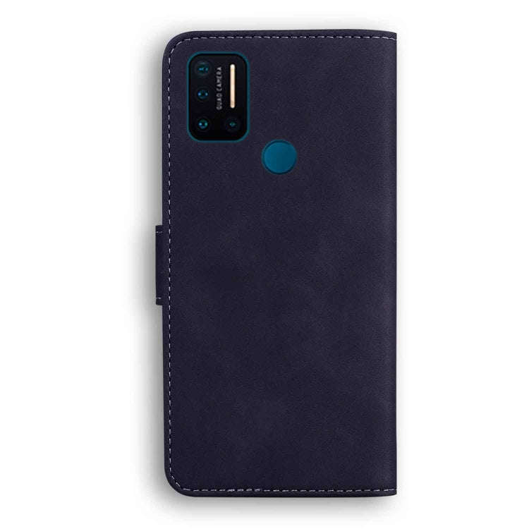For UMIDIGI A7 Pro Skin Feel Pure Color Flip Leather Phone Case(Black)