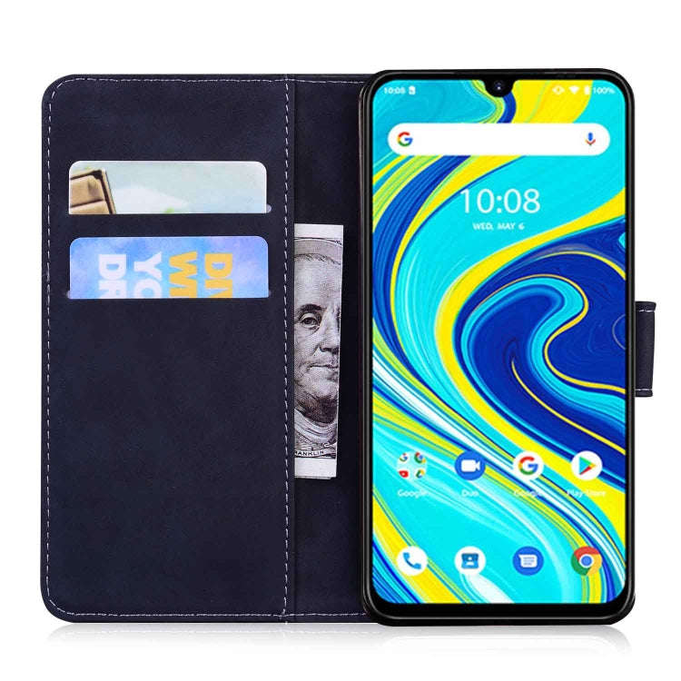 For UMIDIGI A7 Pro Skin Feel Pure Color Flip Leather Phone Case(Black)