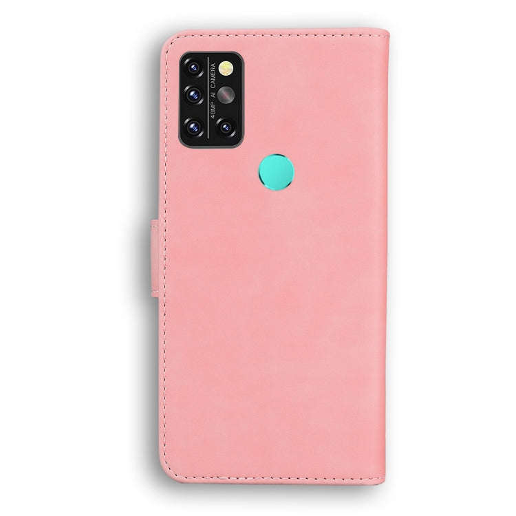 For UMIDIGI A9 Pro Skin Feel Pure Color Flip Leather Phone Case(Pink)