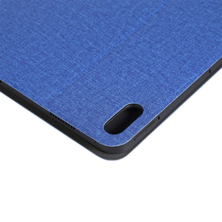 For Huawei Matepad Pro 10.8 inch Craft Cloth TPU Protective Case with Holder(Blue)