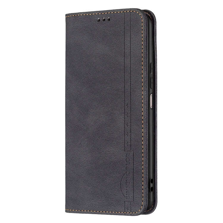 For Honor X20 Magnetic RFID Blocking Anti-Theft Leather Phone Case(Black)