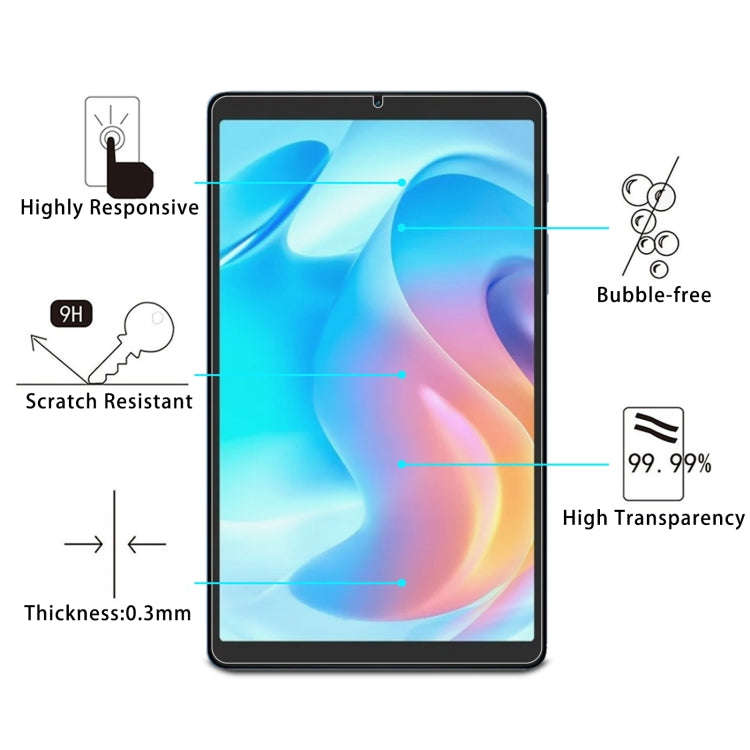 25 PCS 9H 2.5D Explosion-proof Tempered Tablet Glass Film For Realme Pad Mini