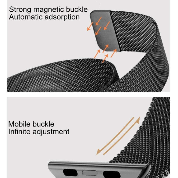 For Apple Watch Series 7 41mm / 6 & SE & 5 & 4 40mm / 3 & 2 & 1 38mm Mutural Milanese Stainless S...