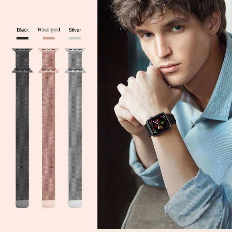For Apple Watch Series 9&8&7 41mm / SE 3&SE 2&6&SE&5&4 40mm / 3&2&1 38mm Mutural Milanese Stainle...