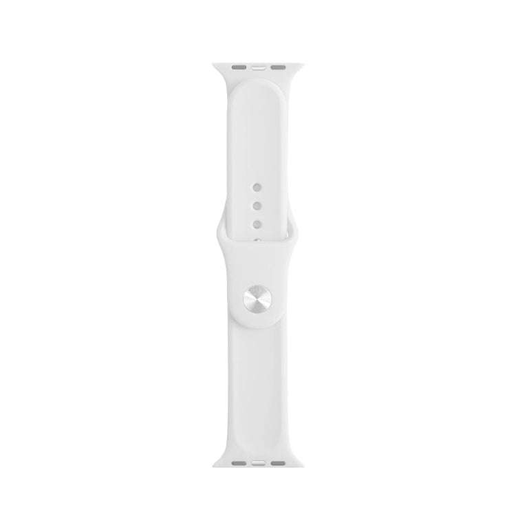 For Apple Watch Series 7 41mm / 6 & SE & 5 & 4 40mm / 3 & 2 & 1 38mm Mutural Liquid Silicone Watc...