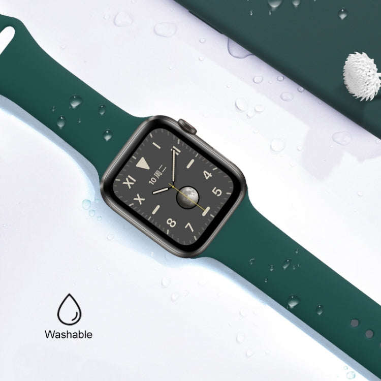 For Apple Watch Series 7 41mm / 6 & SE & 5 & 4 40mm / 3 & 2 & 1 38mm Mutural Liquid Silicone Watc...