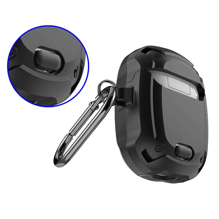 Earphone Protective Case with Switch & Hook For Google Pixel Buds 2(Black Blue)