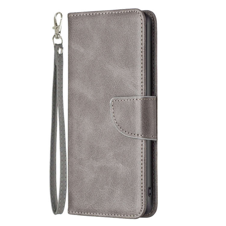 For OnePlus 10 Pro 5G Lambskin Texture Pure Color Leather Phone Case(Grey)