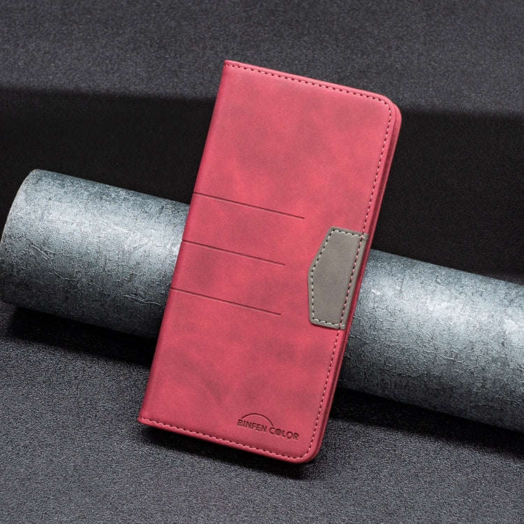 For OnePlus 10 Pro 5G Magnetic Splicing Leather Phone Case(Red)
