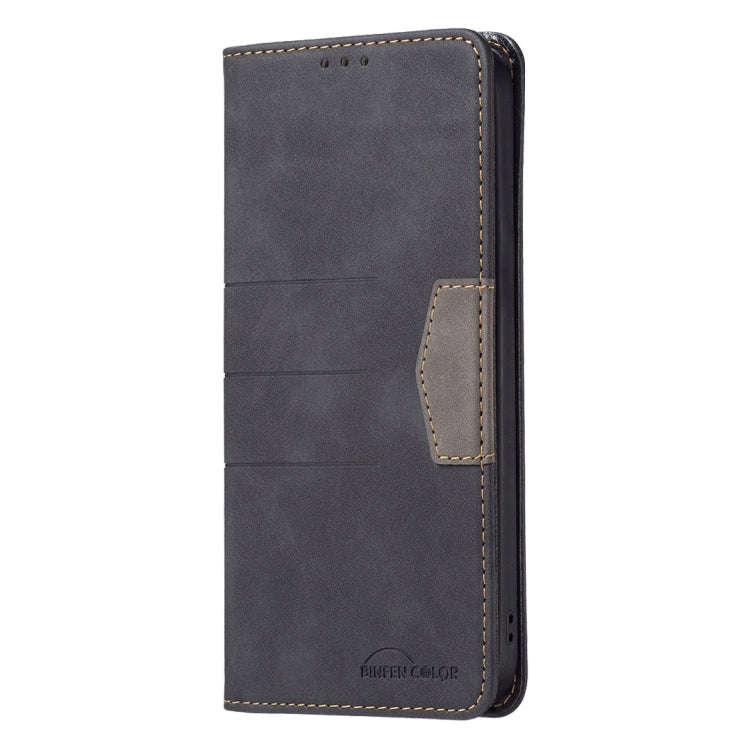 For Google Pixel 7 5G Magnetic Splicing Leather Phone Case(Black)