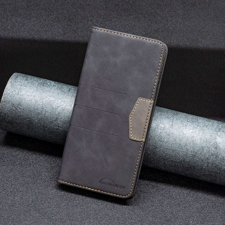 For Google Pixel 7 5G Magnetic Splicing Leather Phone Case(Black)