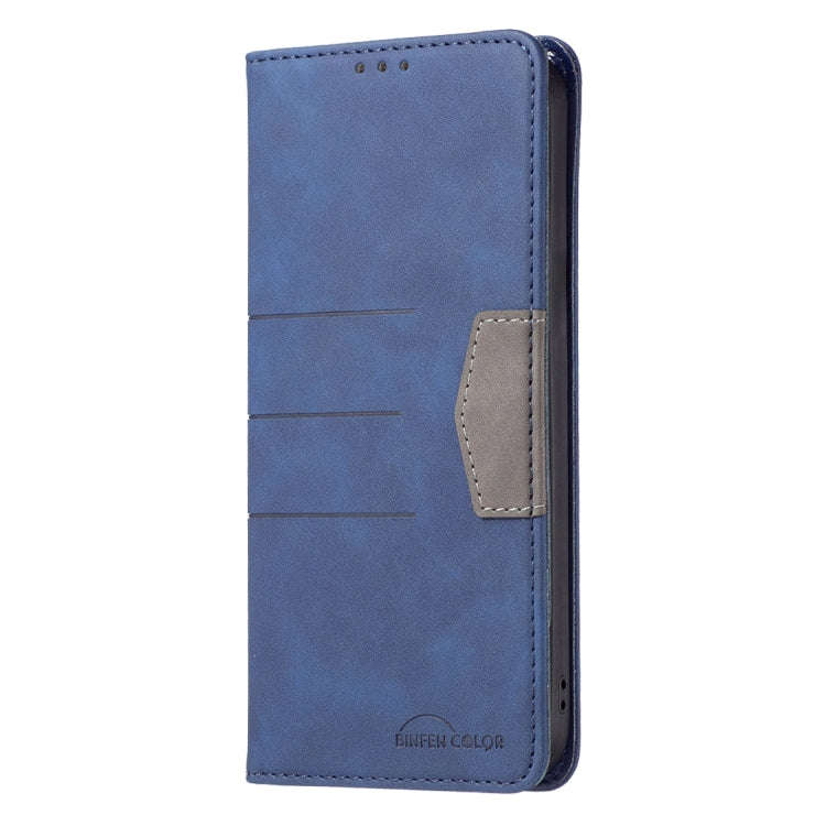 For Google Pixel 7 5G Magnetic Splicing Leather Phone Case(Blue)