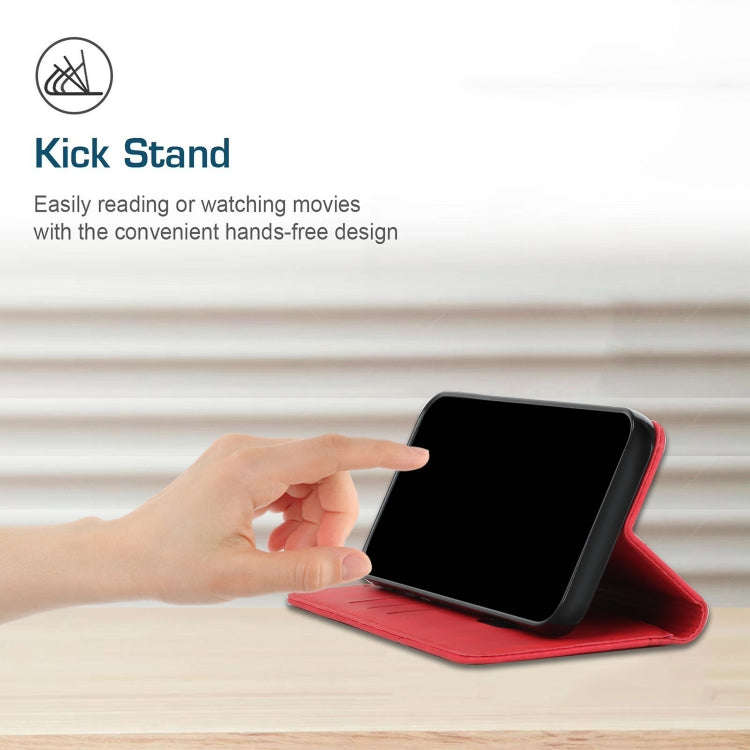 For Tecno Camon 17P / 17 Pro Diamond Splicing Skin Feel Magnetic Leather Phone Case(Red)