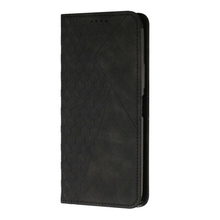 For Tecno POP 5 LTE Diamond Splicing Skin Feel Magnetic Leather Phone Case(Black)