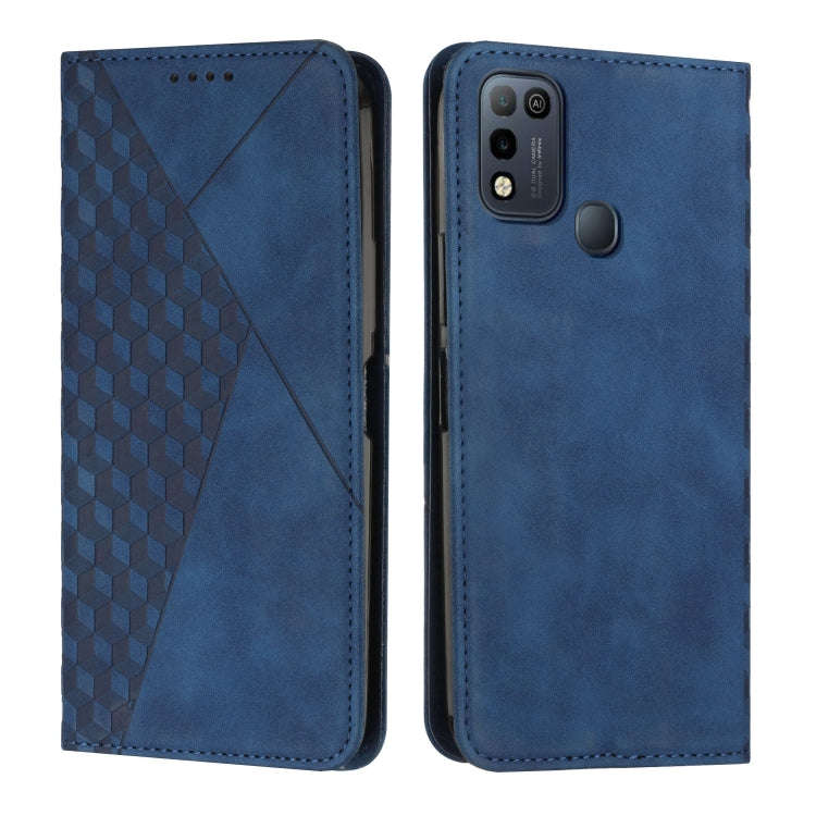 For Infinix Hot 11 Play/10 Play/Smart 5 2021 Diamond Splicing Skin Feel Magnetic Leather Phone Ca...