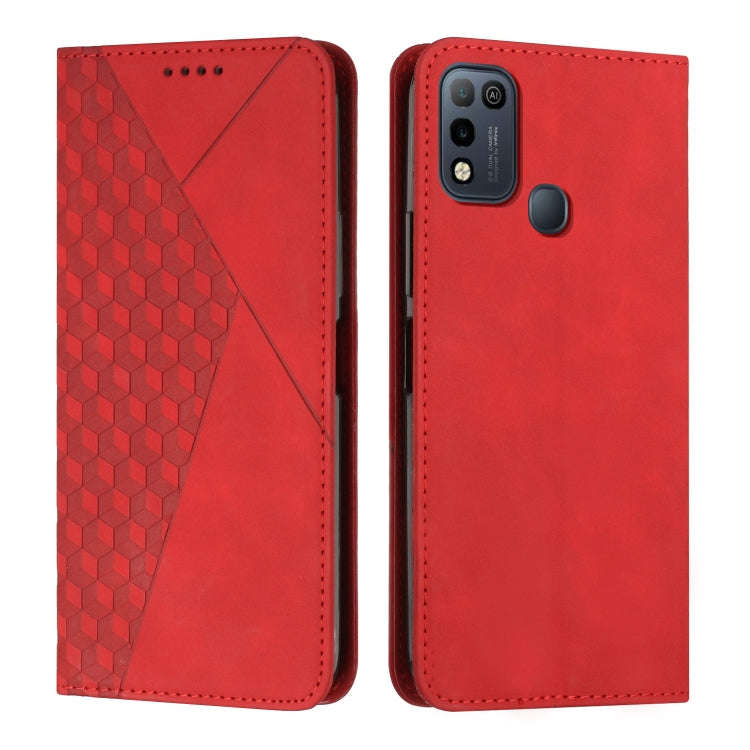 For Infinix Hot 11 Play/10 Play/Smart 5 2021 Diamond Splicing Skin Feel Magnetic Leather Phone Ca...