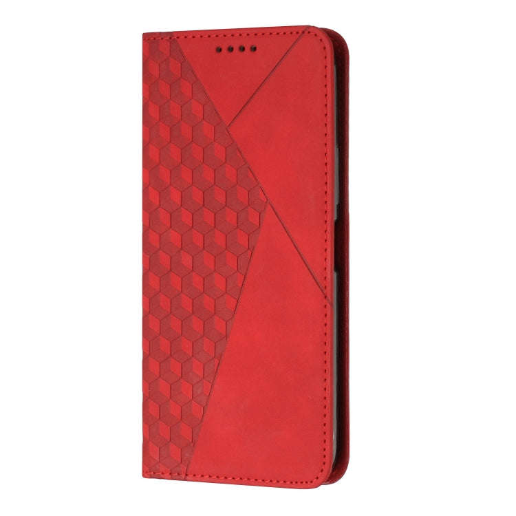 For Infinix Note 11 Pro / 11S Diamond Splicing Skin Feel Magnetic Leather Phone Case(Red)