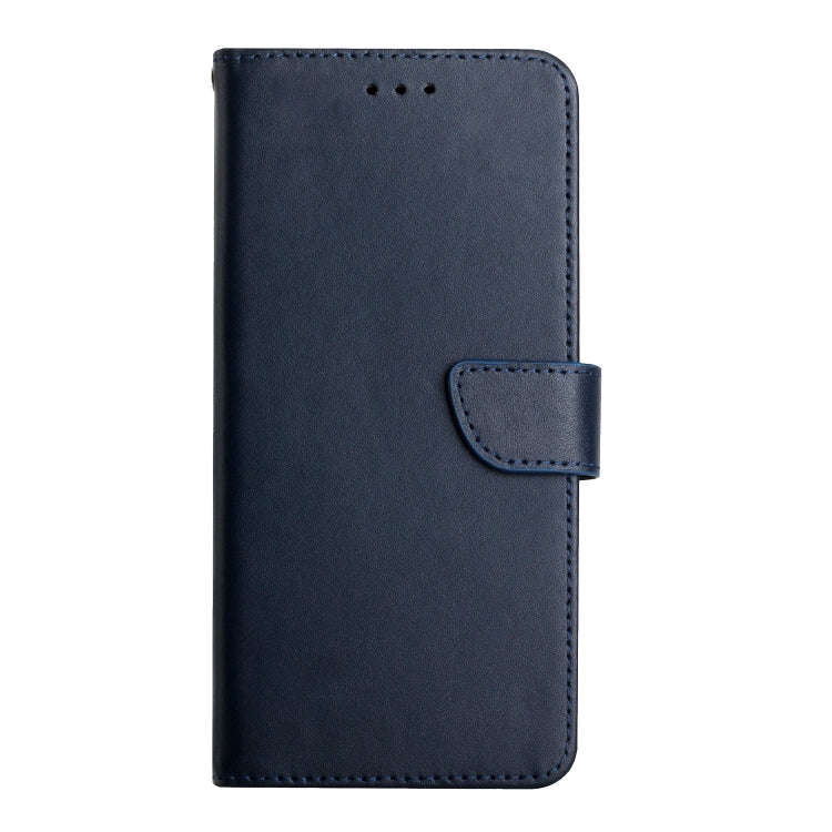 For Sony Xperia 1 IV Genuine Leather Fingerprint-proof Flip Phone Case(Blue)