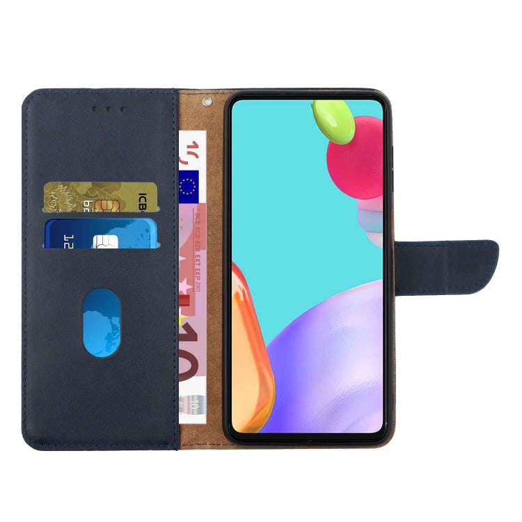 For Sony Xperia 1 IV Genuine Leather Fingerprint-proof Flip Phone Case(Blue)