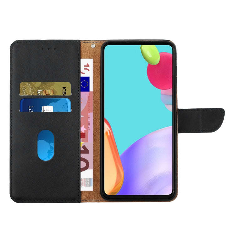 For TCL 30 SE Genuine Leather Fingerprint-proof Flip Phone Case(Black)