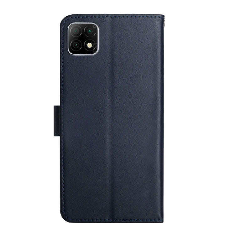 For Wiko T3 Genuine Leather Fingerprint-proof Flip Phone Case(Blue)