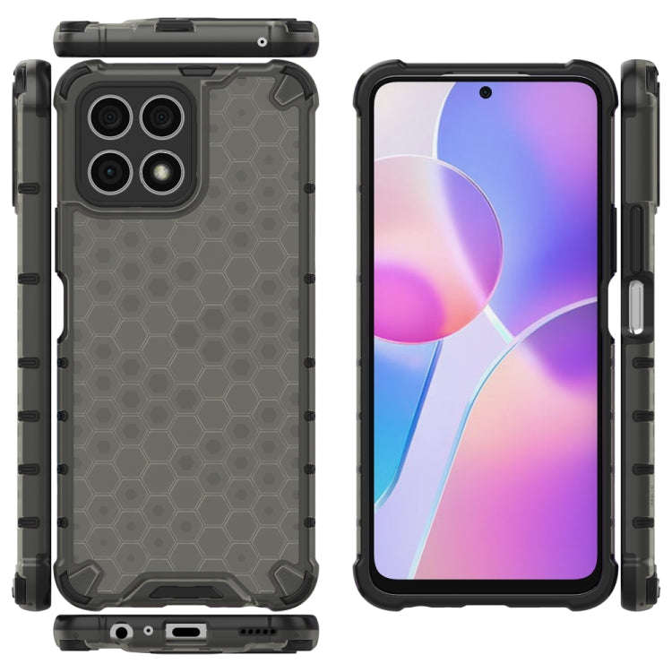 For Honor X8 / X30i Shockproof Honeycomb PC + TPU Protective Case(Black)