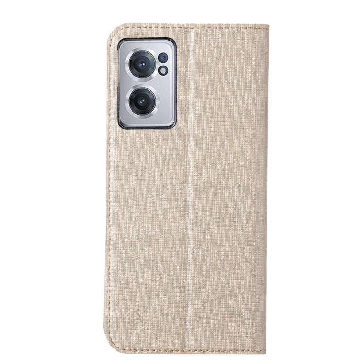 For OnePlus Nord CE 2 5G ViLi DMX Series Shockproof Magnetic Flip Leather Phone Case(Gold)