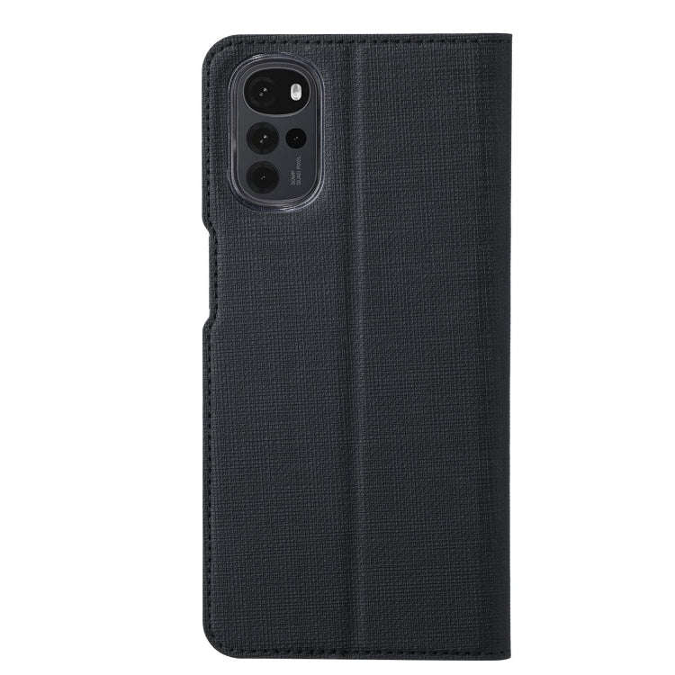 For Motorola Moto G22 ViLi DMX Series Shockproof Magnetic Flip Leather Phone Case(Black)