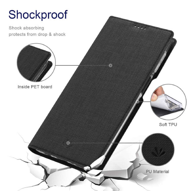 For Motorola Moto G22 ViLi DMX Series Shockproof Magnetic Flip Leather Phone Case(Black)