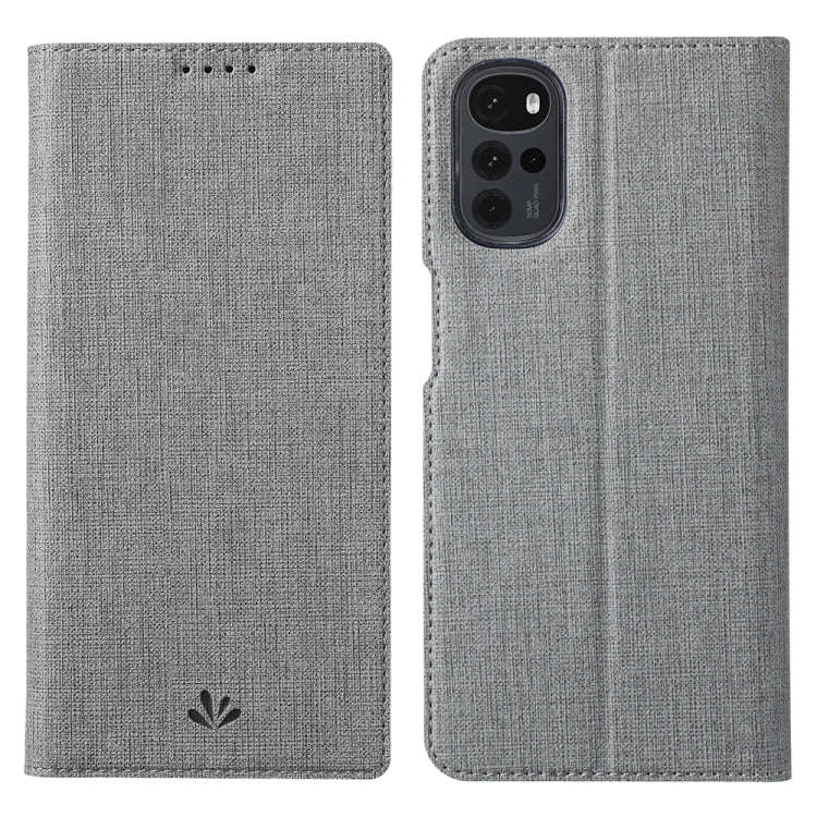For Motorola Moto G22 ViLi DMX Series Shockproof Magnetic Flip Leather Phone Case(Grey)