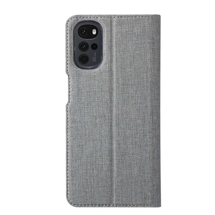 For Motorola Moto G22 ViLi DMX Series Shockproof Magnetic Flip Leather Phone Case(Grey)