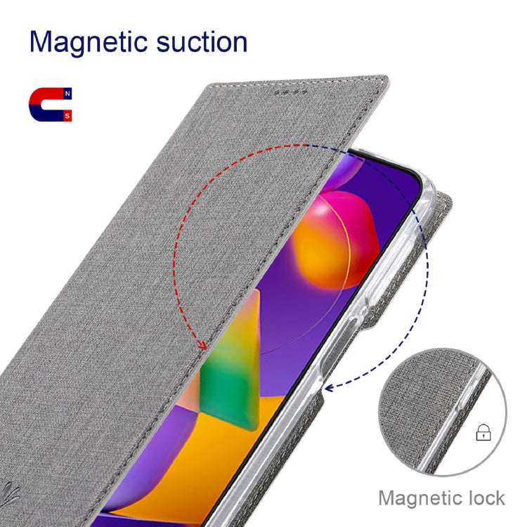 For Motorola Moto G22 ViLi DMX Series Shockproof Magnetic Flip Leather Phone Case(Grey)