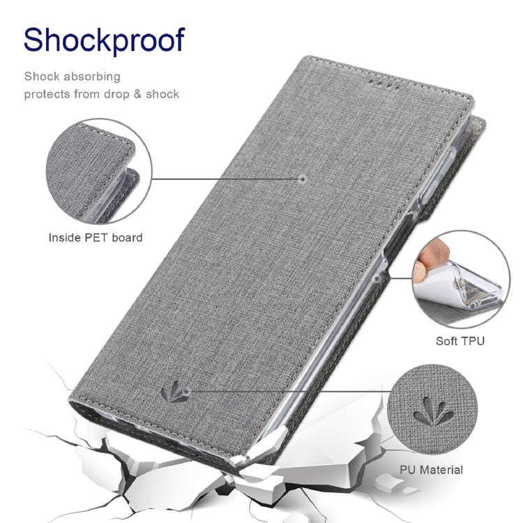 For Motorola Moto G22 ViLi DMX Series Shockproof Magnetic Flip Leather Phone Case(Grey)