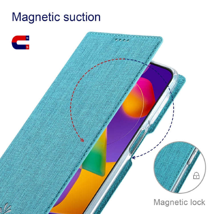 For Motorola Moto G22 ViLi DMX Series Shockproof Magnetic Flip Leather Phone Case(Blue)