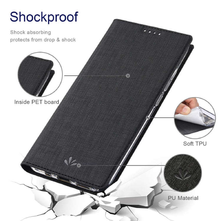 For OnePlus 10 Pro ViLi DMX Series Shockproof Magnetic Flip Leather Phone Case(Black)