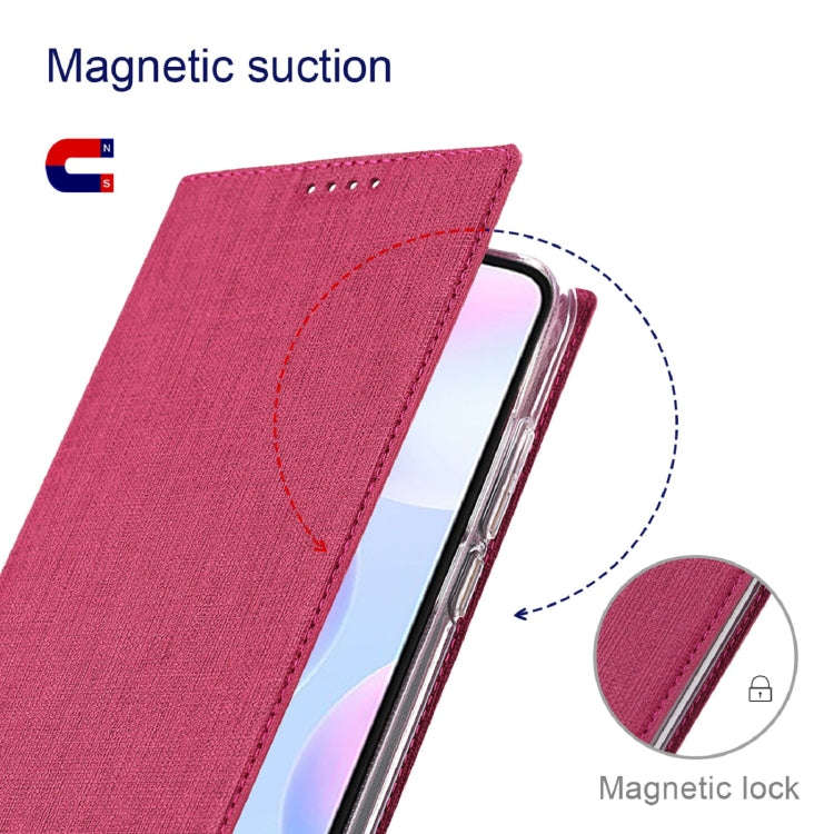 For OnePlus 10 Pro ViLi DMX Series Shockproof Magnetic Flip Leather Phone Case(Rose Red)