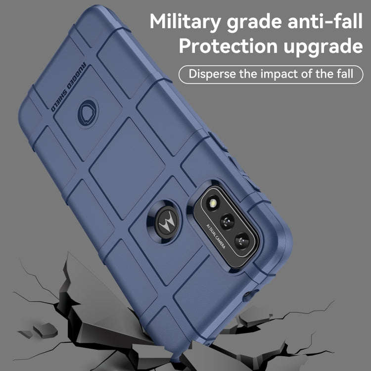 For Motorola Moto G Play 2022 Full Coverage Shockproof TPU Phone Case(Blue)