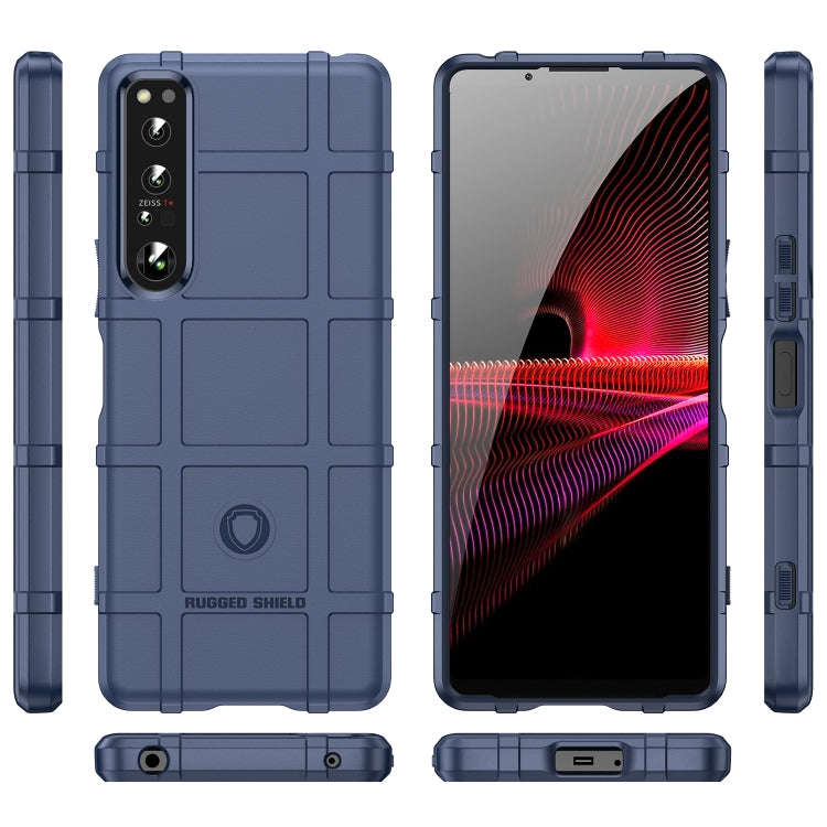 For Sony Xperia 1 IV Full Coverage Shockproof TPU Phone Case(Blue)
