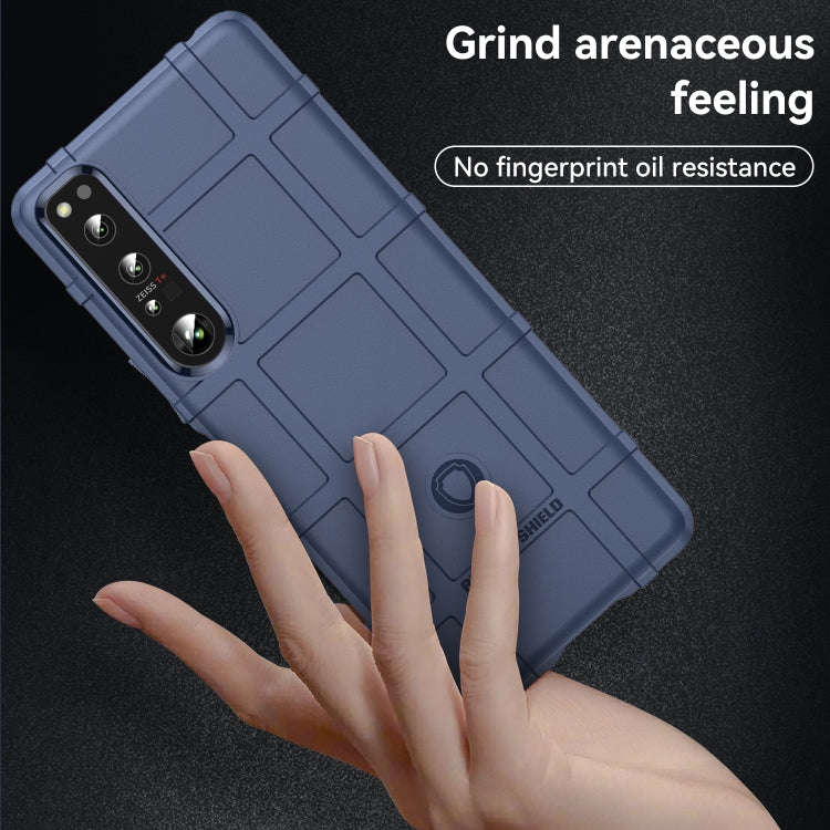 For Sony Xperia 1 IV Full Coverage Shockproof TPU Phone Case(Blue)